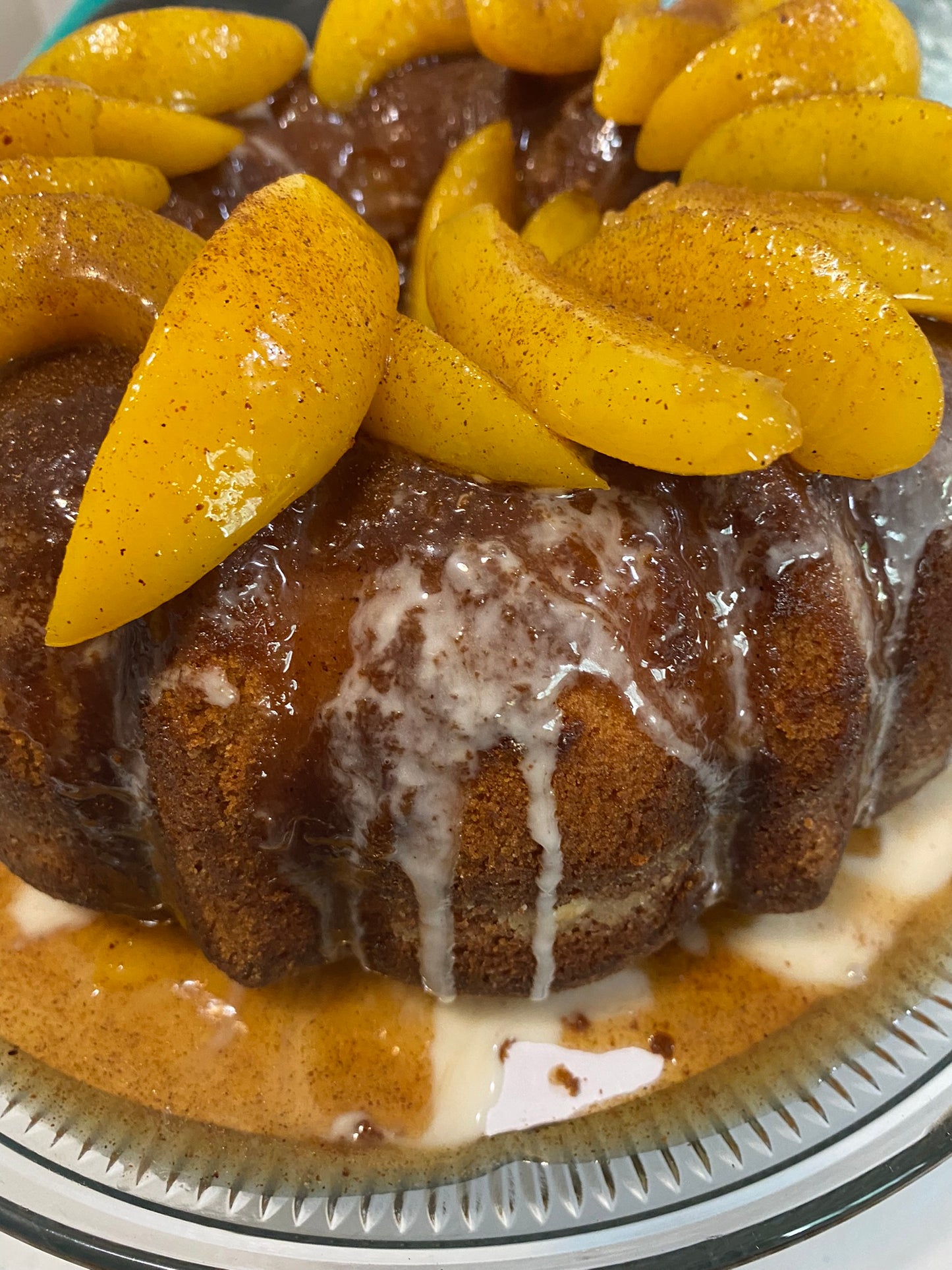 peach cobbler pound cake